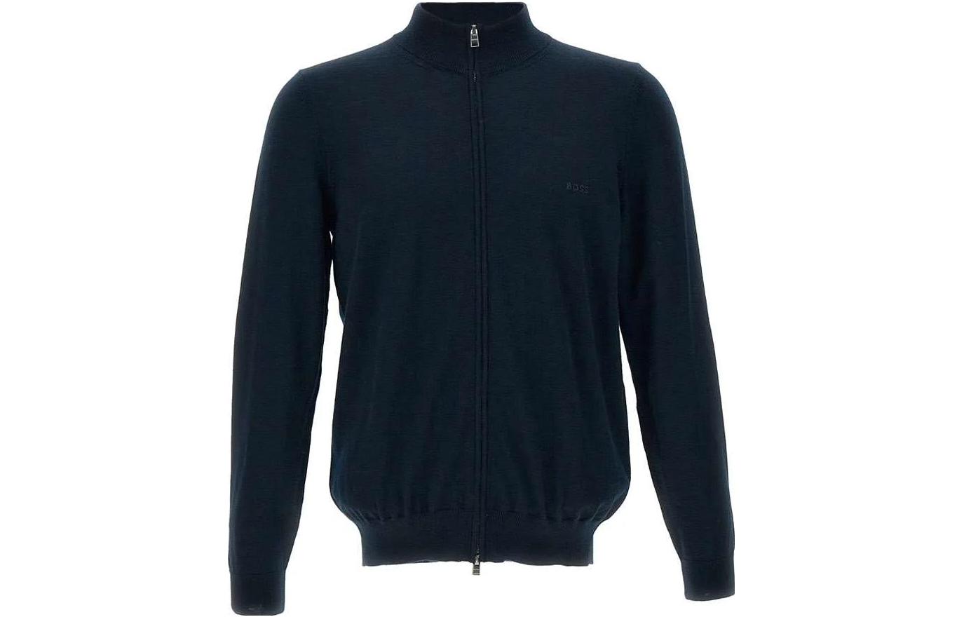 Кардиган с вышитым логотипом Boss на молнии HUGO BOSS, морской синий
Кардиган с вышитым логотипом Boss на молнии HUGO BOSS, морской синий