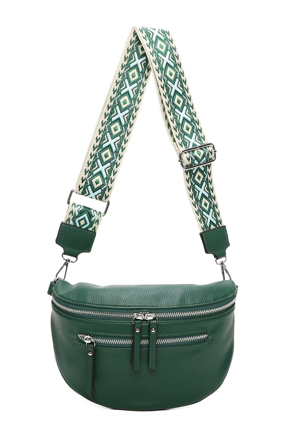 Сумка через плечо Bara из искусственной кожи с тройной молнией и холщовым ремешком Fontanella Fashion, зеленый
Сумка через плечо Bara из искусственной кожи с тройной молнией и холщовым ремешком Fontanella Fashion, зеленый