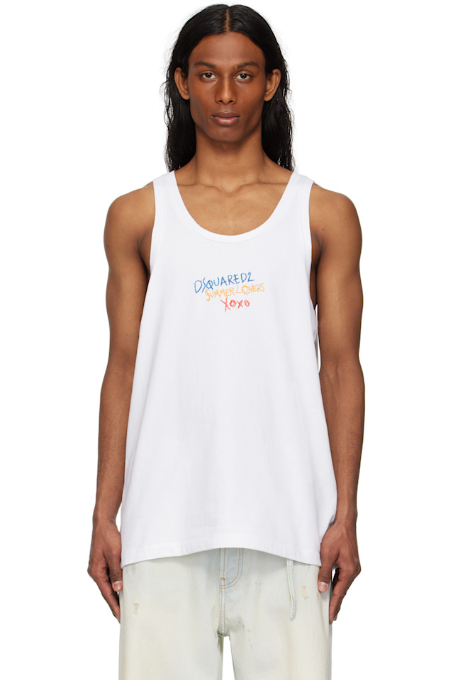 Спортивный топ для летних влюбленных Dsquared2, белый
Спортивный топ для летних влюбленных Dsquared2, белый