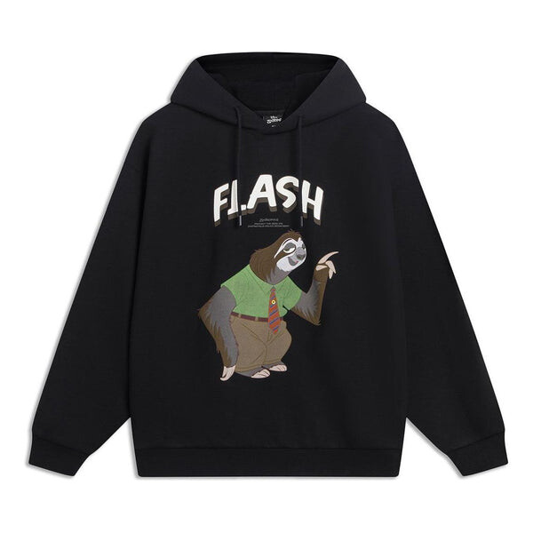 Толстовка с капюшоном x disney zootopia с графическим принтом Li-Ning, черный 
Толстовка с капюшоном x disney zootopia с графическим принтом Li-Ning, черный