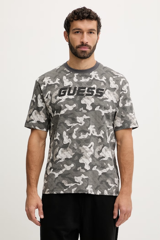 Хлопковая футболка chayton Guess, серый
Хлопковая футболка chayton Guess, серый