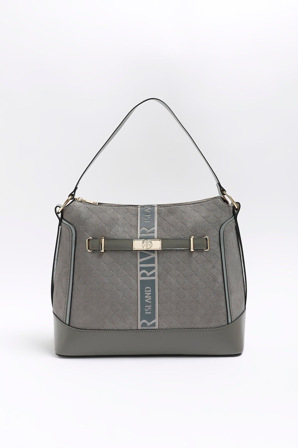 Сумочка с лямкой и монограммой River Island, серый
Сумочка с лямкой и монограммой River Island, серый