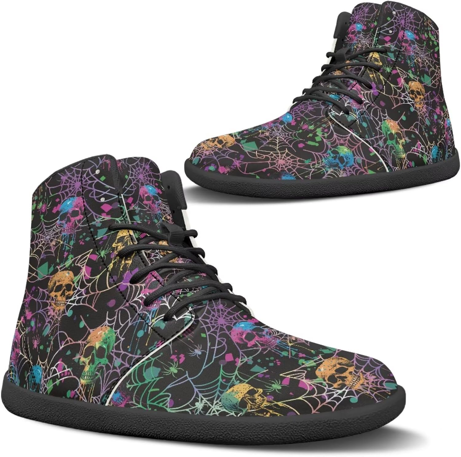 Женская и мужская обувь Binienty: высокие кеды с широкой носовой частью, минималистичная обувь для бега, спортивные походные ботинки, водонепроницаемая обувь для активного отдыха, Ink Splash Spider Web Skull
Женская и мужская обувь Binienty: высокие кеды с широкой носовой частью, минималистичная обувь для бега, спортивные походные ботинки, водонепроницаемая обувь для активного отдыха, Ink Splash Spider Web Skull