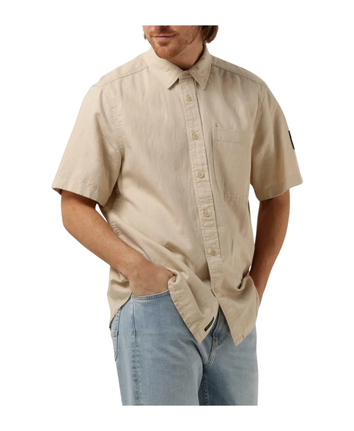 Льняная рубашка с короткими рукавами Calvin Klein, бежевый
Льняная рубашка с короткими рукавами Calvin Klein, бежевый