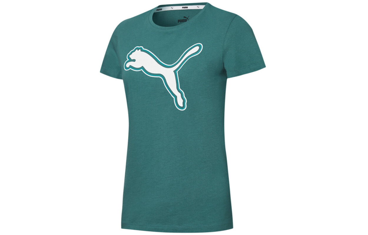 Футболка женская зеленая Puma 
Футболка женская зеленая Puma