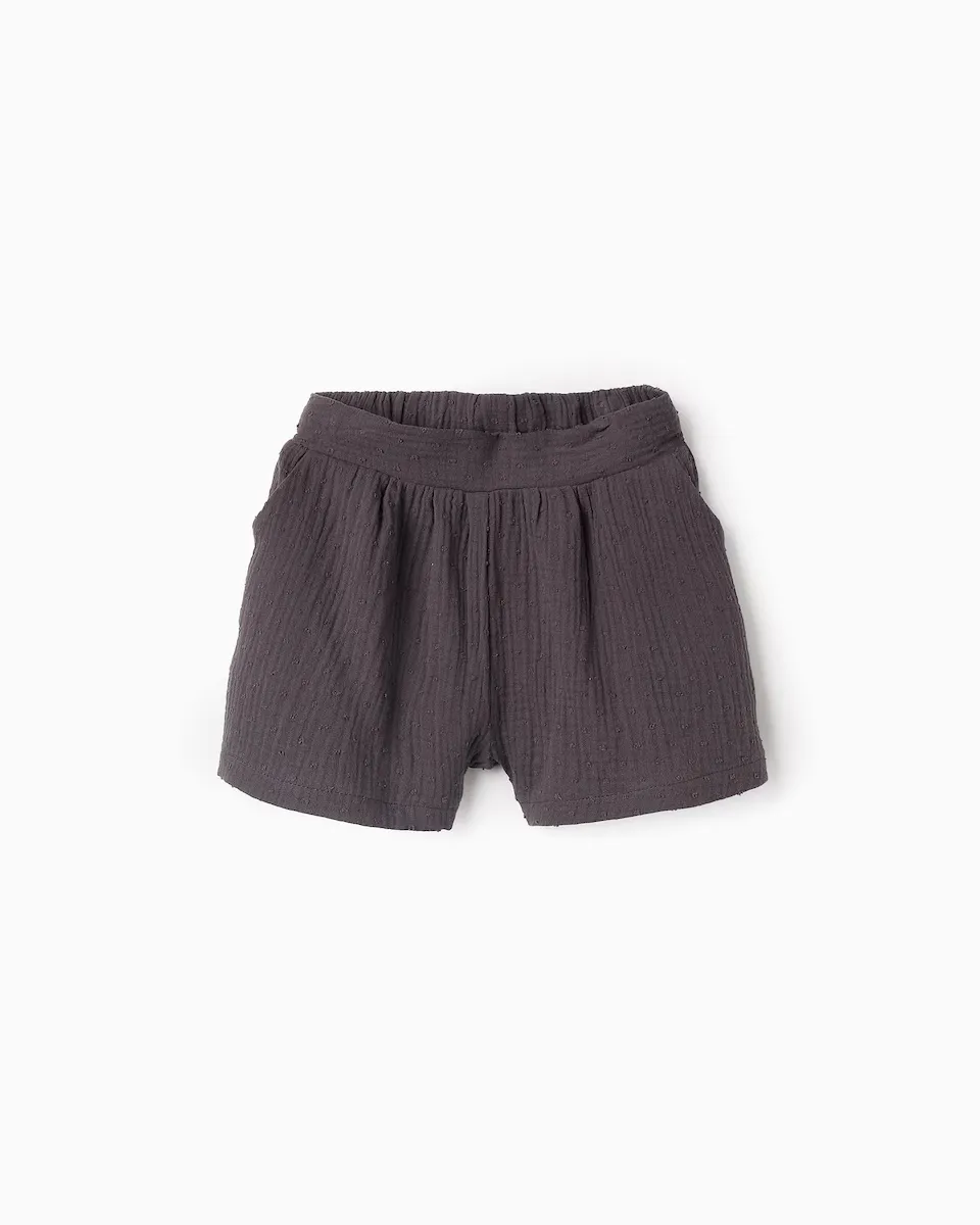 Шорты для девочек из 100% хлопка и бамбука Zippy, темно-серый
Шорты для девочек из 100% хлопка и бамбука Zippy, темно-серый