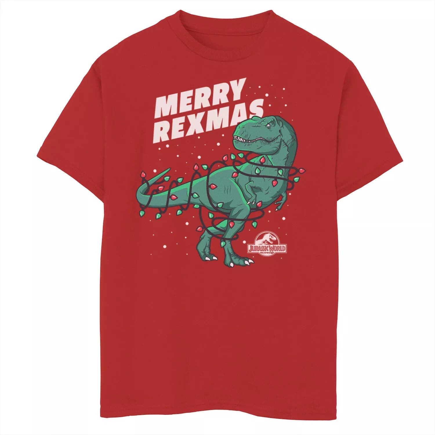 Футболка с рождественским рисунком «Мир Юрского периода» для мальчиков 8–20 лет Jurassic World
Футболка с рождественским рисунком «Мир Юрского периода» для мальчиков 8–20 лет Jurassic World