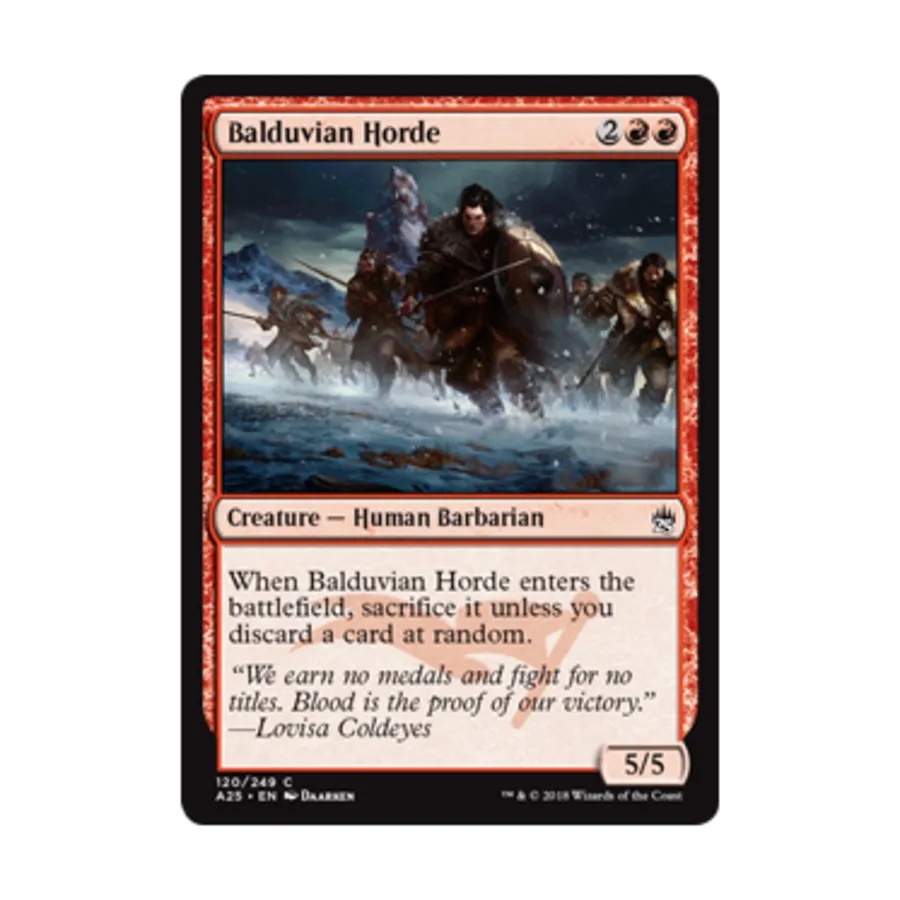 CCG Балдувийская Орда (С) (Фольга), MTG - Masters 25
CCG Балдувийская Орда (С) (Фольга), MTG - Masters 25