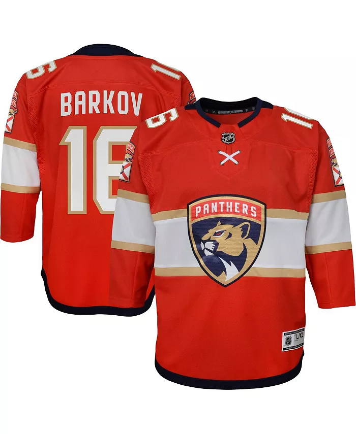 Домашняя реплика футболки капитана Florida Panthers Александра Баркова для больших мальчиков и девочек, красная Outerstuff
Домашняя реплика футболки капитана Florida Panthers Александра Баркова для больших мальчиков и девочек, красная Outerstuff