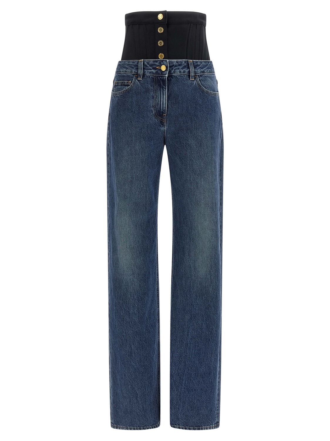 Джинсы с вставкой-бюстье Elisabetta Franchi, синий
Джинсы с вставкой-бюстье Elisabetta Franchi, синий