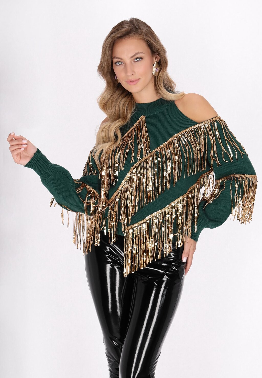 Джемпер faina, темно-зеленый 
Джемпер faina, темно-зеленый