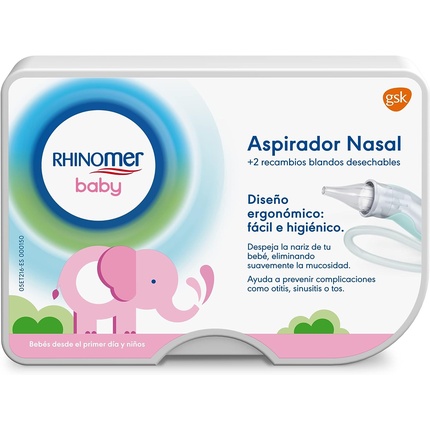 Детский назальный аспиратор с 2 одноразовыми мягкими сменными насадками и абсорбирующим фильтром Rhinomer
Детский назальный аспиратор с 2 одноразовыми мягкими сменными насадками и абсорбирующим фильтром Rhinomer