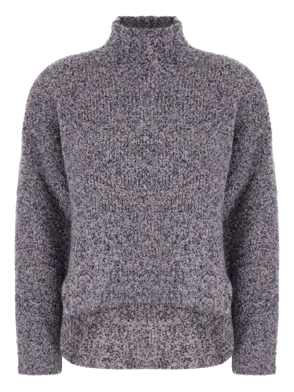 Пятнистый вязаный свитер с высоким воротом GIORGIO ARMANI, серый
Пятнистый вязаный свитер с высоким воротом GIORGIO ARMANI, серый
