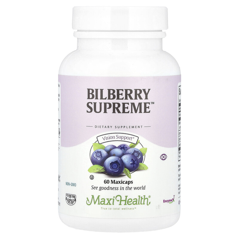 Maxi Health, Bilberry Supreme , 60 капсул MaxiCap
Maxi Health, Bilberry Supreme , 60 капсул MaxiCap