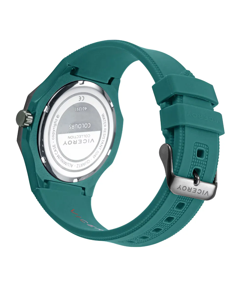 Цветные мужские часы с алюминиевым корпусом и зеленым силиконовым ремешком Viceroy, зеленый
Цветные мужские часы с алюминиевым корпусом и зеленым силиконовым ремешком Viceroy, зеленый