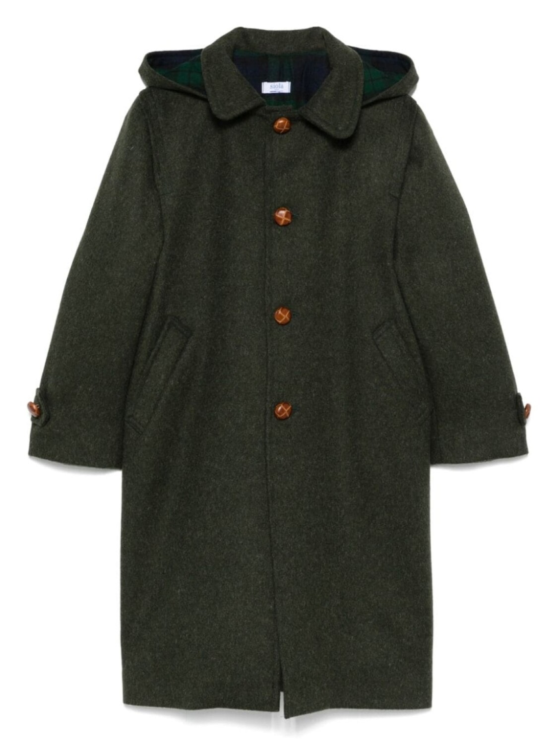 Пальто из шерсти сиола Siola, зеленый
Пальто из шерсти сиола Siola, зеленый