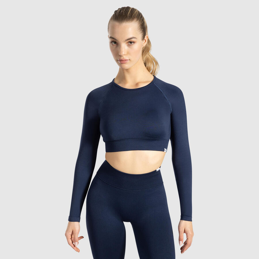 SMILODOX Женская укороченная рубашка с длинным рукавом Maysa темно-синяя
SMILODOX Женская укороченная рубашка с длинным рукавом Maysa темно-синяя