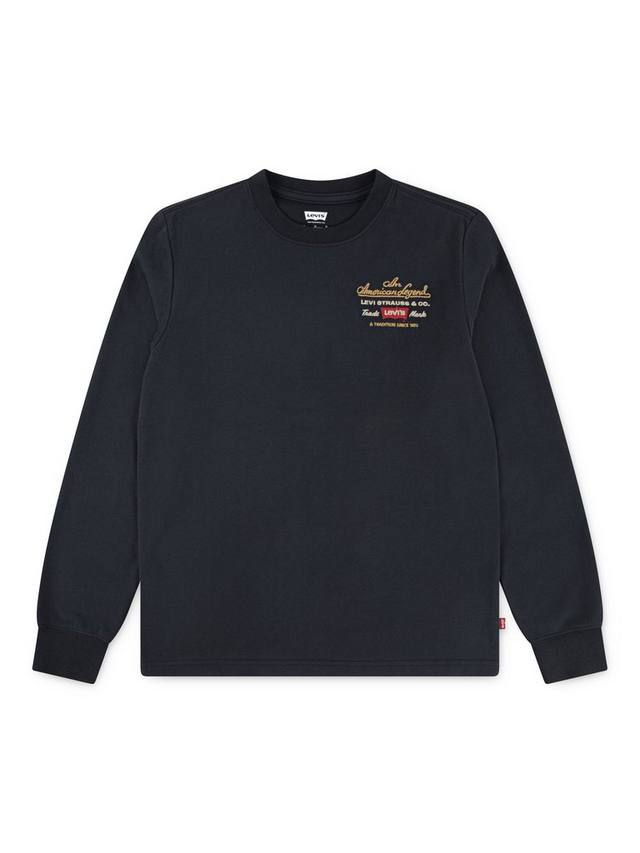 Детская футболка с длинными рукавами Legendary из хлопкового состава Levi's, Jet Black
Детская футболка с длинными рукавами Legendary из хлопкового состава Levi's, Jet Black