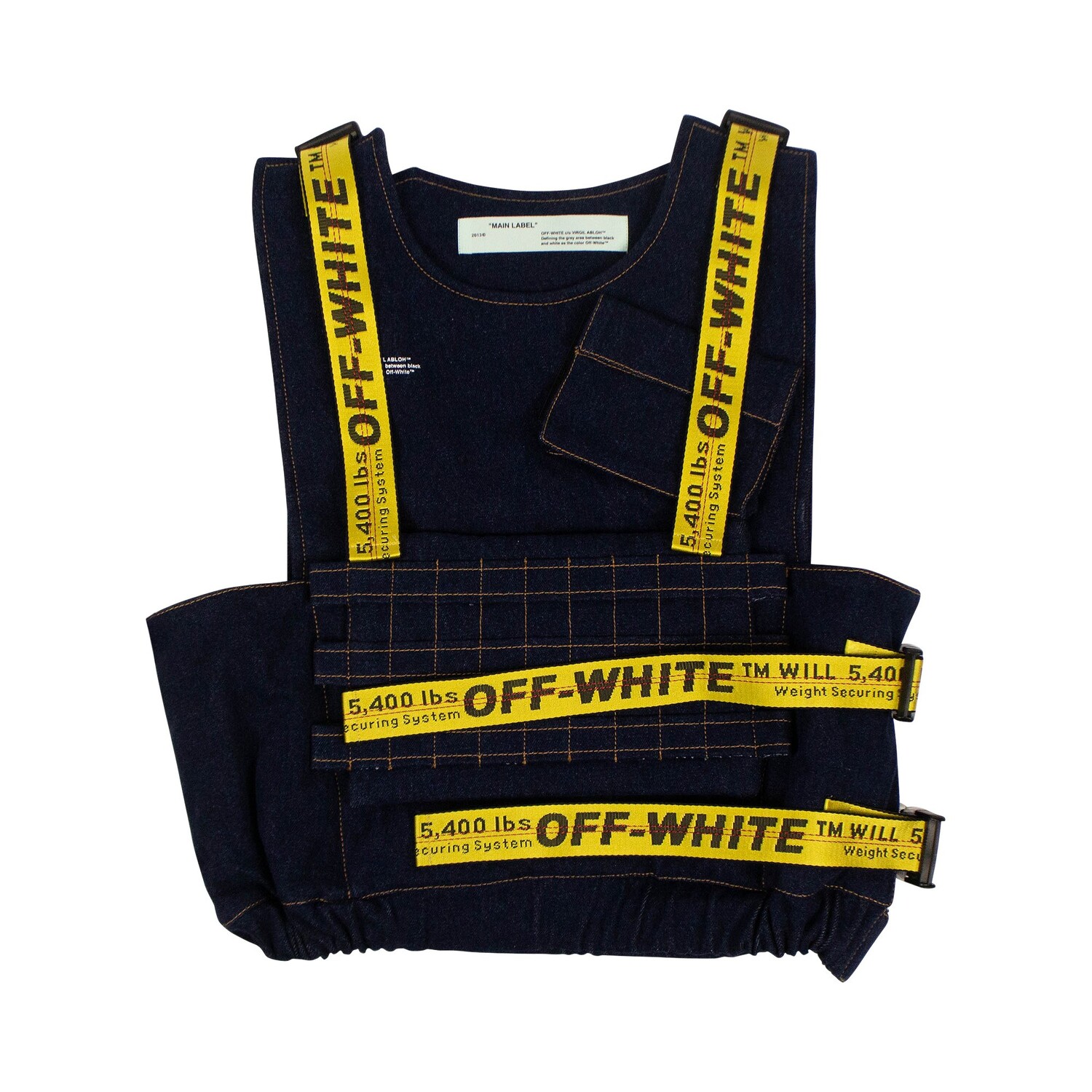 Off-White Джинсовая куртка-жилет с техническими ремнями, цвет Синий
Off-White Джинсовая куртка-жилет с техническими ремнями, цвет Синий