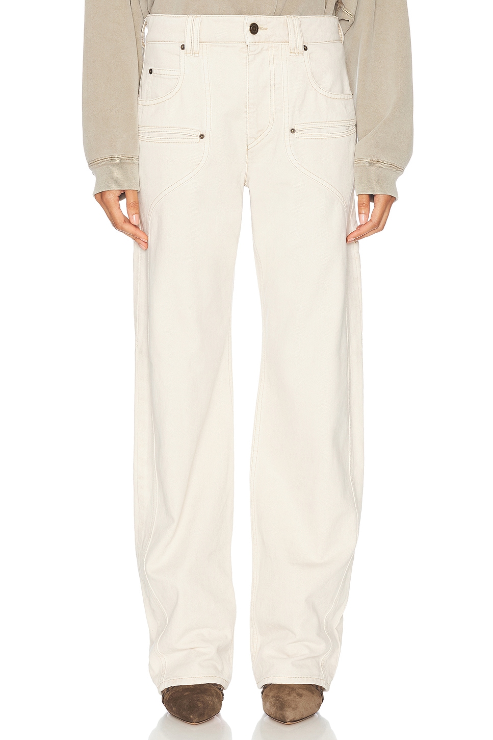 Брюки джинсовые прямые Beryl Isabel Marant, Ecru
Брюки джинсовые прямые Beryl Isabel Marant, Ecru