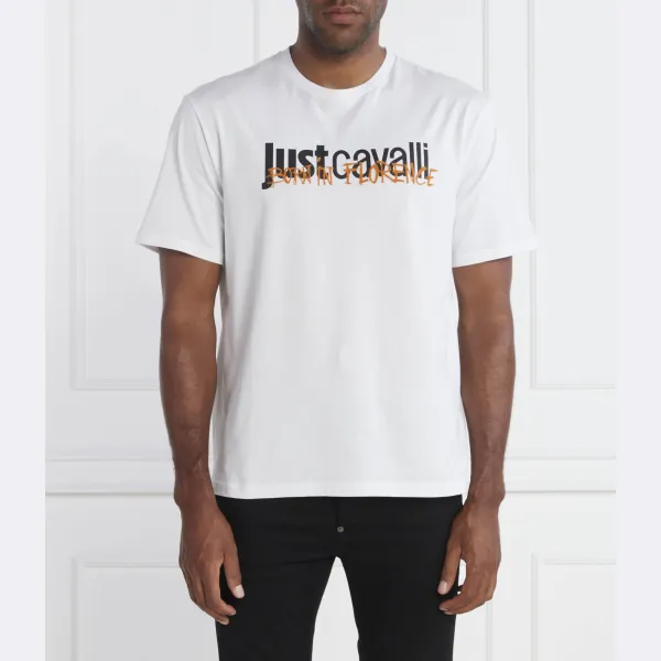 Футболка стандартного кроя Just Cavalli, белый 
Футболка стандартного кроя Just Cavalli, белый