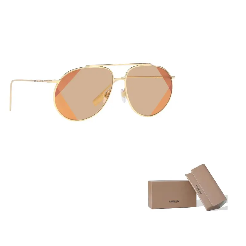 Burberry Женские металлические авиаторские солнцезащитные очки золотые, Gold
Burberry Женские металлические авиаторские солнцезащитные очки золотые, Gold