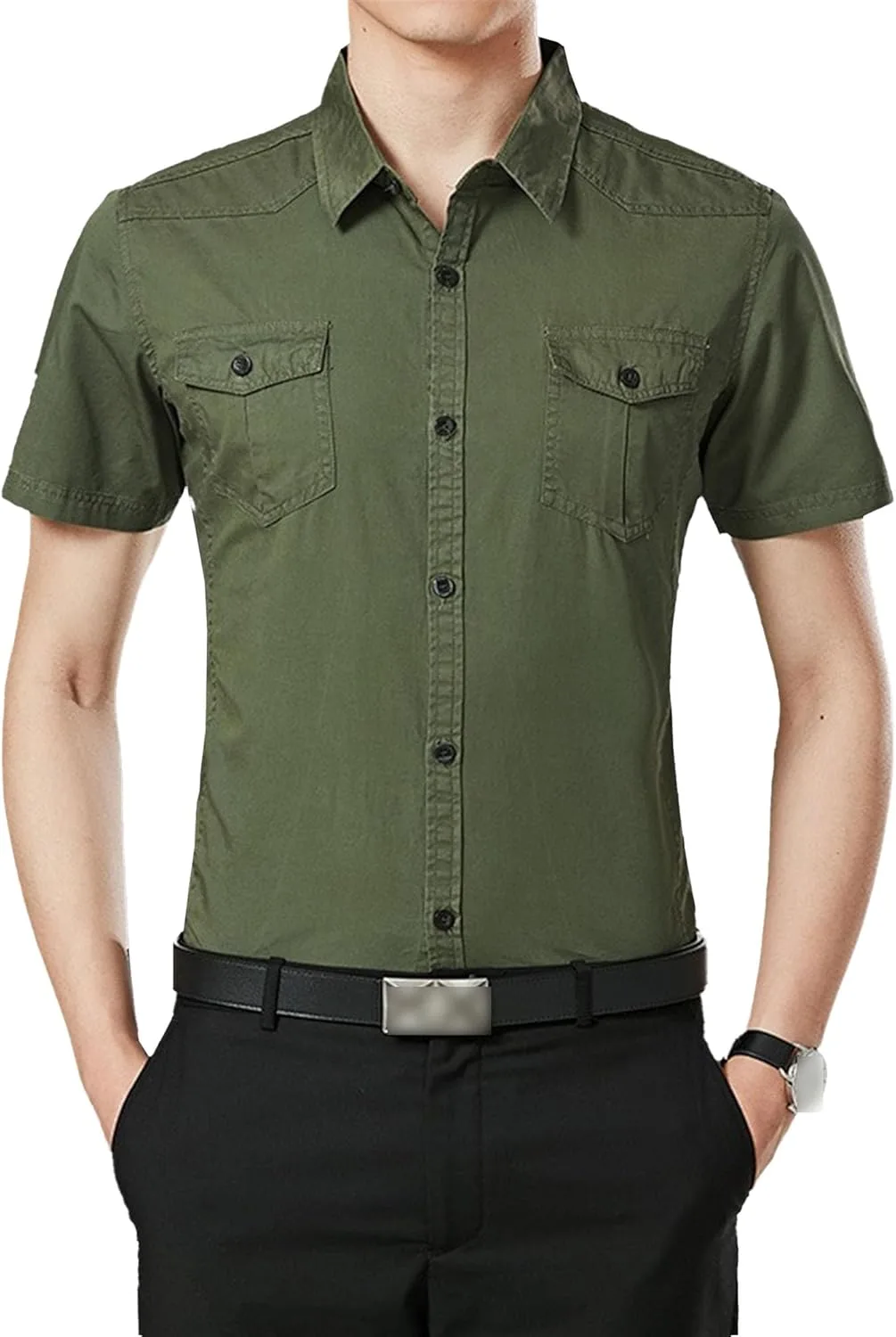 Мужская рубашка с коротким рукавом и карманами Maiyifu-GJ
Мужская рубашка с коротким рукавом и карманами Maiyifu-GJ