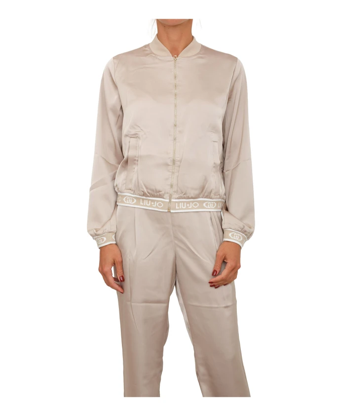 Атласная куртка-бомбер Liu Jo, бежевый
Атласная куртка-бомбер Liu Jo, бежевый