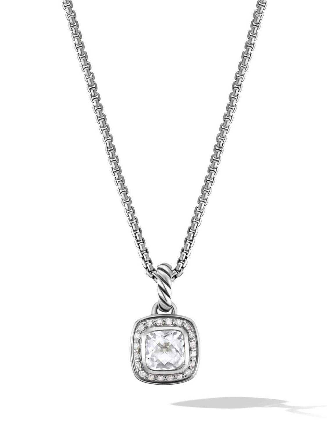 Серебряное колье Petite Albion с топазом и бриллиантами David Yurman, серебряный
Серебряное колье Petite Albion с топазом и бриллиантами David Yurman, серебряный