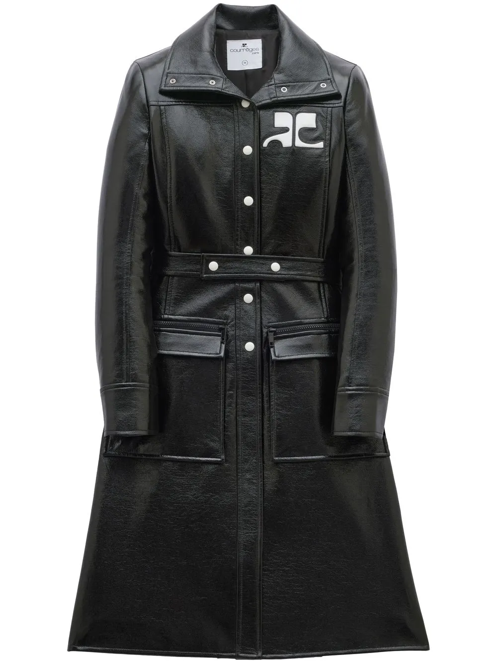 Тренч с нашивкой-логотипом Courrèges, черный
Тренч с нашивкой-логотипом Courrèges, черный