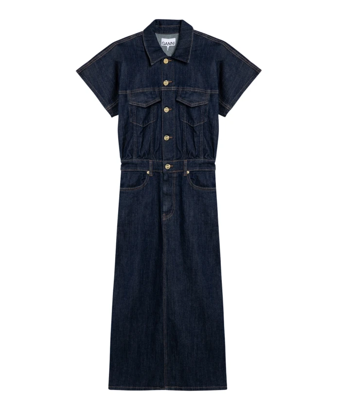 Женский комбинезон-платье Ganni, синий
Женский комбинезон-платье Ganni, синий