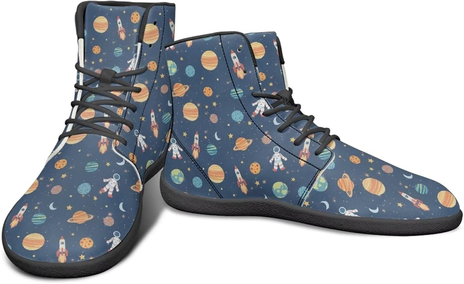 Высокие минималистичные кроссовки для мужчин с рисунком «Звездное небо», с нулевым перепадом высоты подошвы, легкие, для бега и ходьбы Watdotory, Rocket Astronaut Planet Print
Высокие минималистичные кроссовки для мужчин с рисунком «Звездное небо», с нулевым перепадом высоты подошвы, легкие, для бега и ходьбы Watdotory, Rocket Astronaut Planet Print
