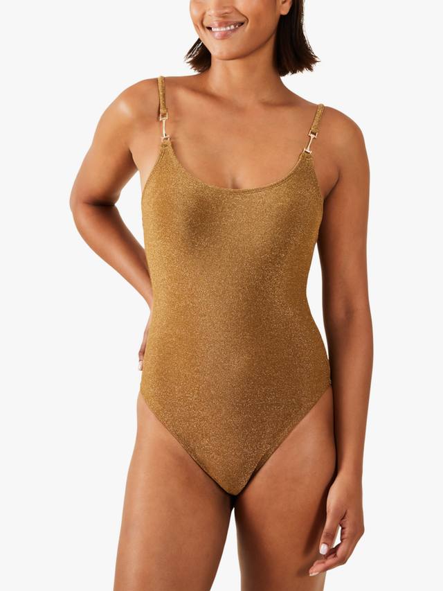 Купальник с переливающимся металлическим ремешком Accessorize, Gold
Купальник с переливающимся металлическим ремешком Accessorize, Gold