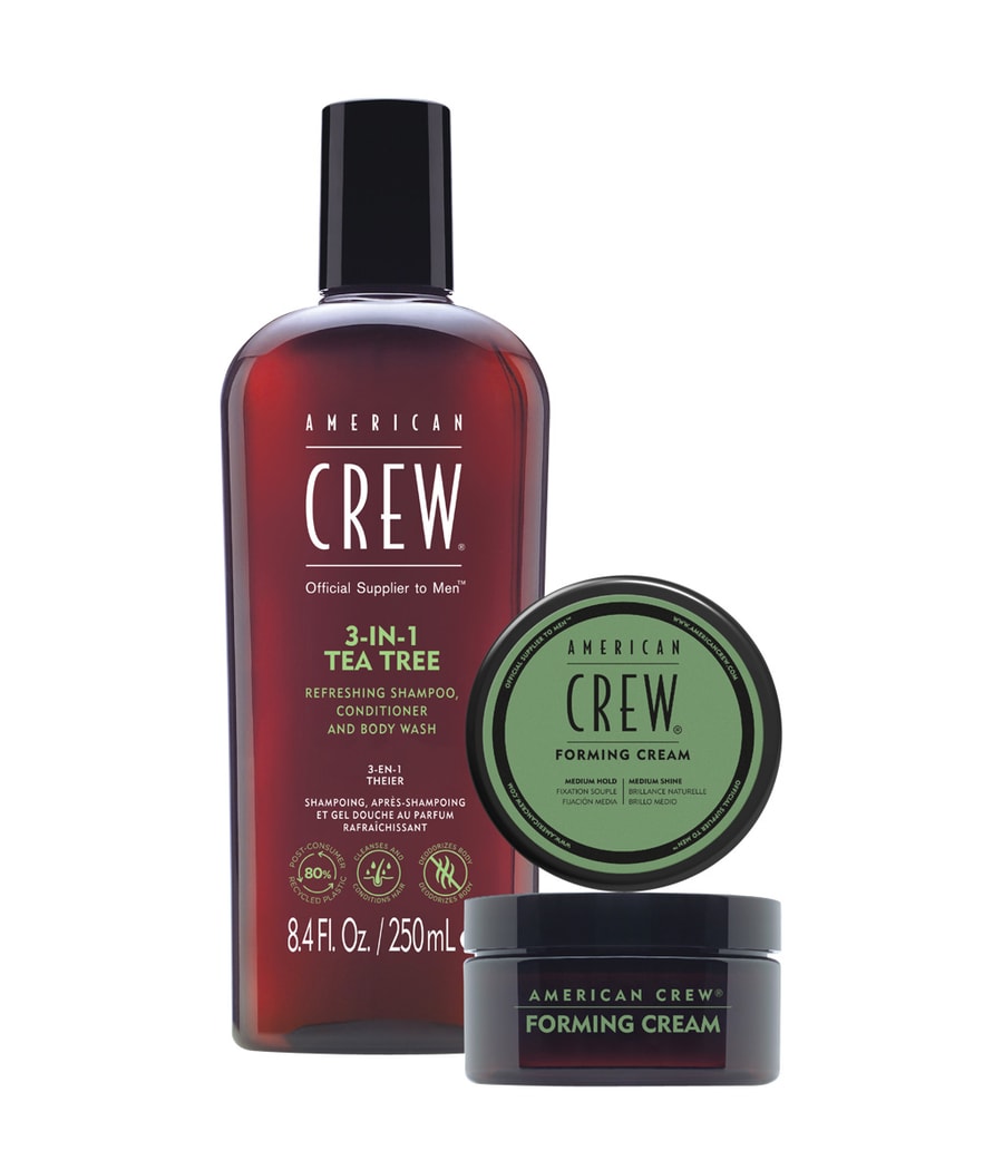 Набор для ухода за волосами American Crew Styling Winter Duo Tea Tree Shampoo & Forming Cream Set, 1 шт.
Набор для ухода за волосами American Crew Styling Winter Duo Tea Tree Shampoo & Forming Cream Set, 1 шт.