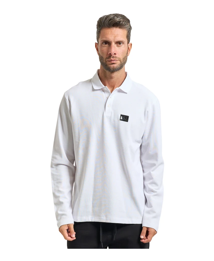 Белая рубашка-поло с нашивкой с логотипом. Armani Exchange, белый
Белая рубашка-поло с нашивкой с логотипом. Armani Exchange, белый