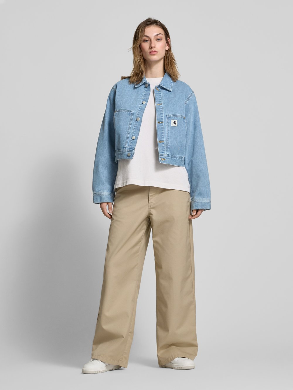 Джинсовая куртка с планкой на пуговицах, модель «Arca» Carhartt Work In Progress
Джинсовая куртка с планкой на пуговицах, модель «Arca» Carhartt Work In Progress