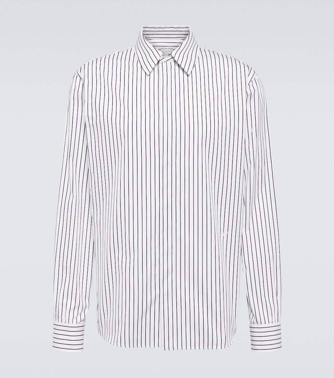 Полосатая хлопковая рубашка Bottega Veneta, мультиколор
Полосатая хлопковая рубашка Bottega Veneta, мультиколор