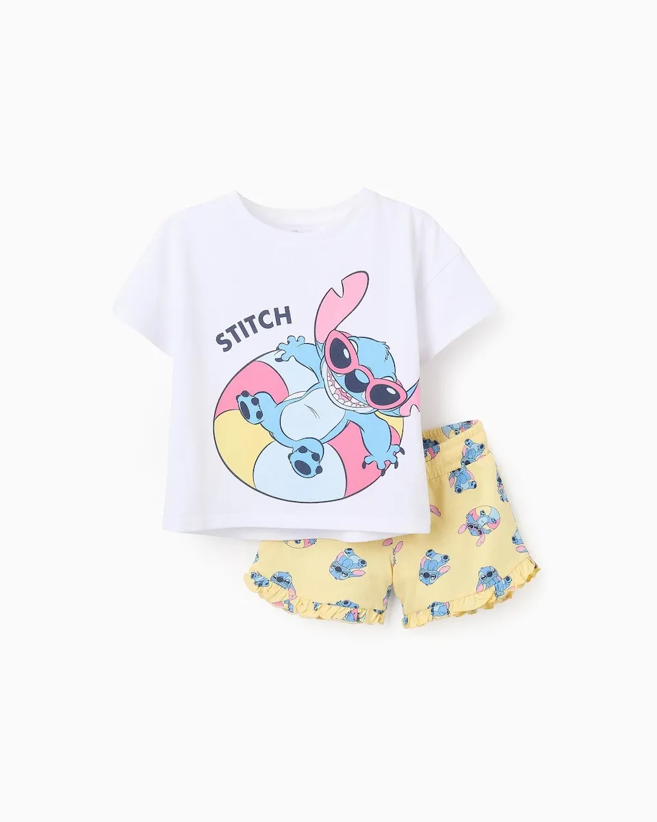 Детский комплект из 2 предметов 100% хлопок с принтом Стич Zippy, белый/желтый
Детский комплект из 2 предметов 100% хлопок с принтом Стич Zippy, белый/желтый