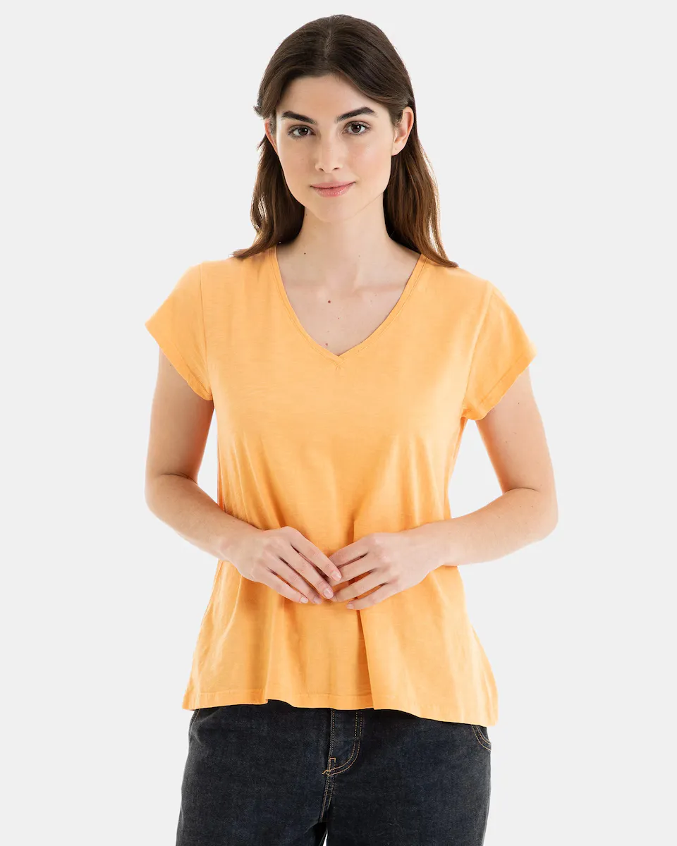 Женская футболка 100% хлопок с коротким рукавом Massana, оранжевый
Женская футболка 100% хлопок с коротким рукавом Massana, оранжевый