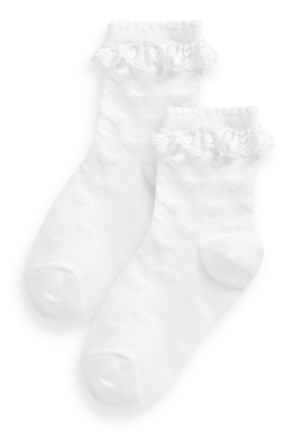 Носки Cotton Rich Heart Ruffle Ankle Socks 2 Pack Next, белый
Носки Cotton Rich Heart Ruffle Ankle Socks 2 Pack Next, белый