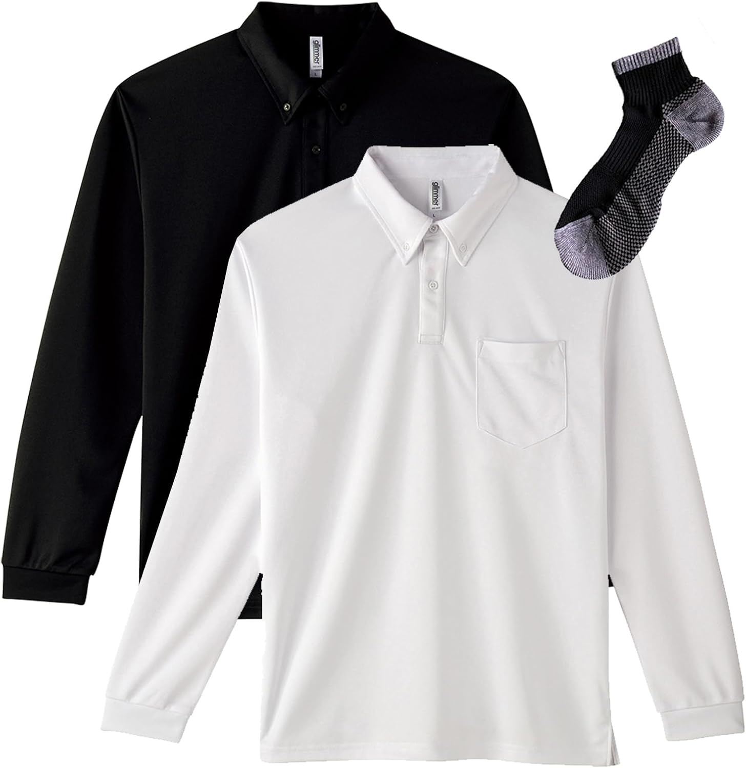 Мужская рубашка-поло с длинным рукавом Glimmer 00314-ABL, с карманом, материал DRY, застежка на пуговицы спереди, плотность ткани 4,4 унции, бело-черный
Мужская рубашка-поло с длинным рукавом Glimmer 00314-ABL, с карманом, материал DRY, застежка на пуговицы спереди, плотность ткани 4,4 унции, бело-черный