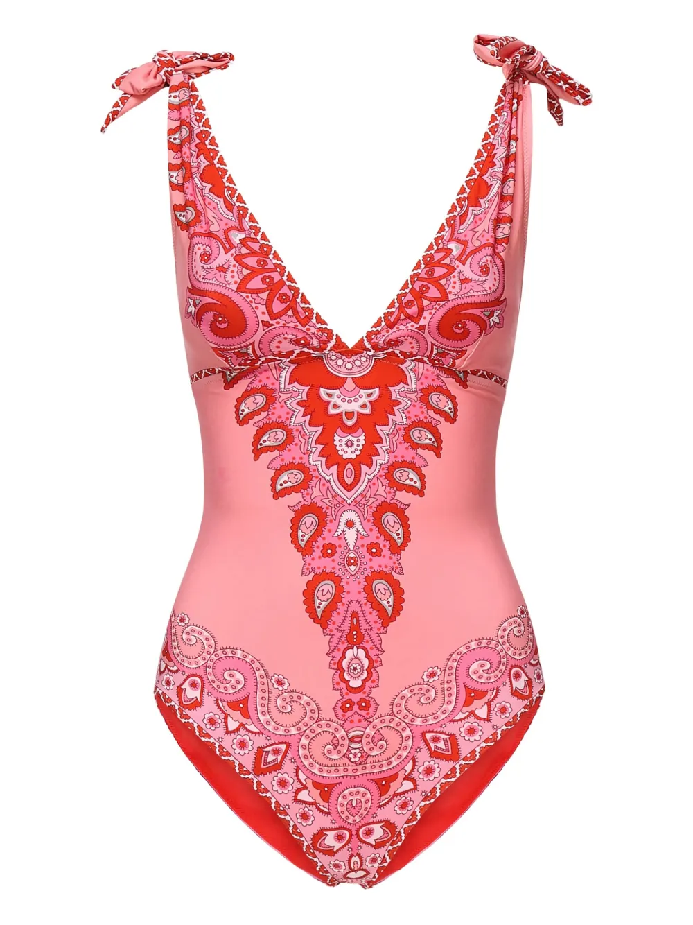 Купальник с завязками на плечах и узором пейсли ETRO, розовый
Купальник с завязками на плечах и узором пейсли ETRO, розовый