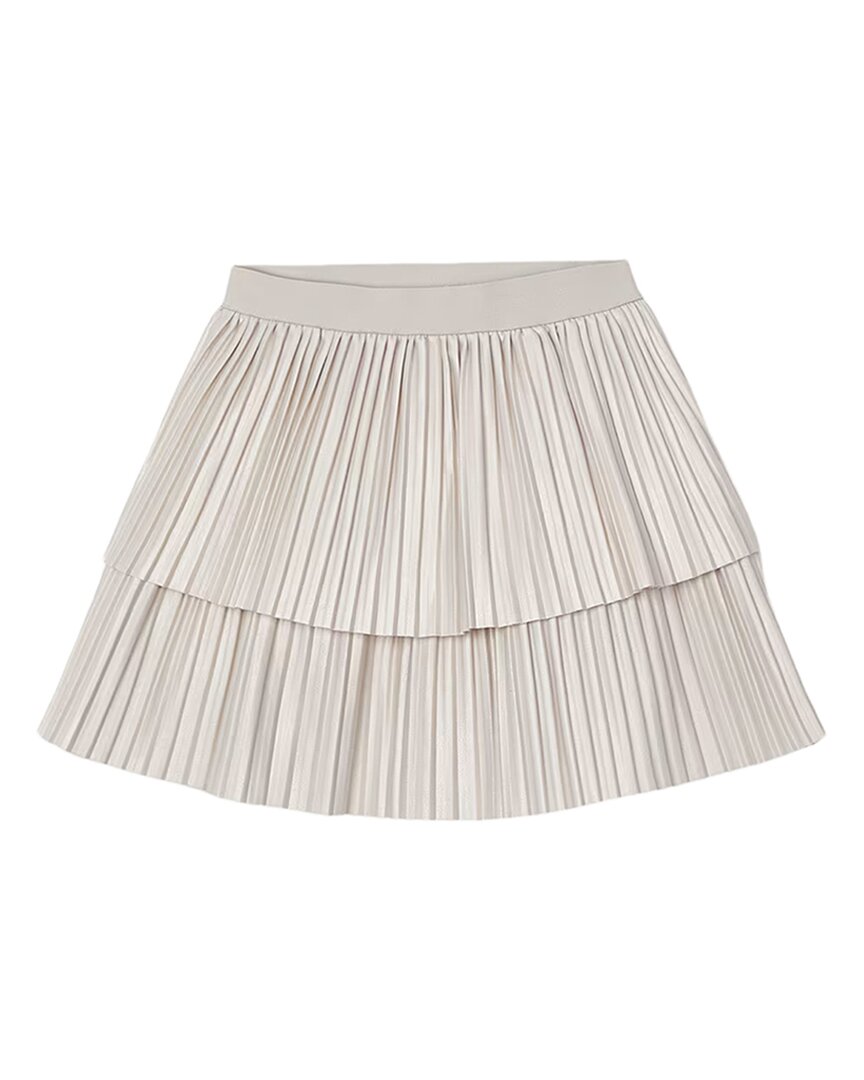 Майорал плиссированная юбка с накладкой Mayoral, слоновая кость 
Майорал плиссированная юбка с накладкой Mayoral, слоновая кость