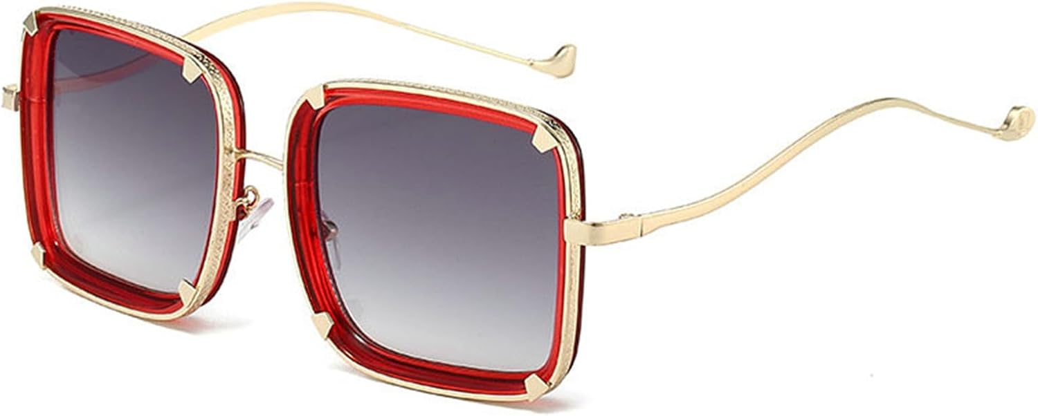 Willochra Модные солнцезащитные очки большого размера для женщин, дизайнерские винтажные квадратные солнцезащитные очки в крупной оправе, градиентные очки в стиле панк, C3
Willochra Модные солнцезащитные очки большого размера для женщин, дизайнерские винтажные квадратные солнцезащитные очки в крупной оправе, градиентные очки в стиле панк, C3