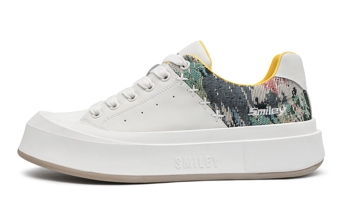 SMILEY Стильные скейтерские кроссовки мужские бело-зеленые, цвет White Green
SMILEY Стильные скейтерские кроссовки мужские бело-зеленые, цвет White Green