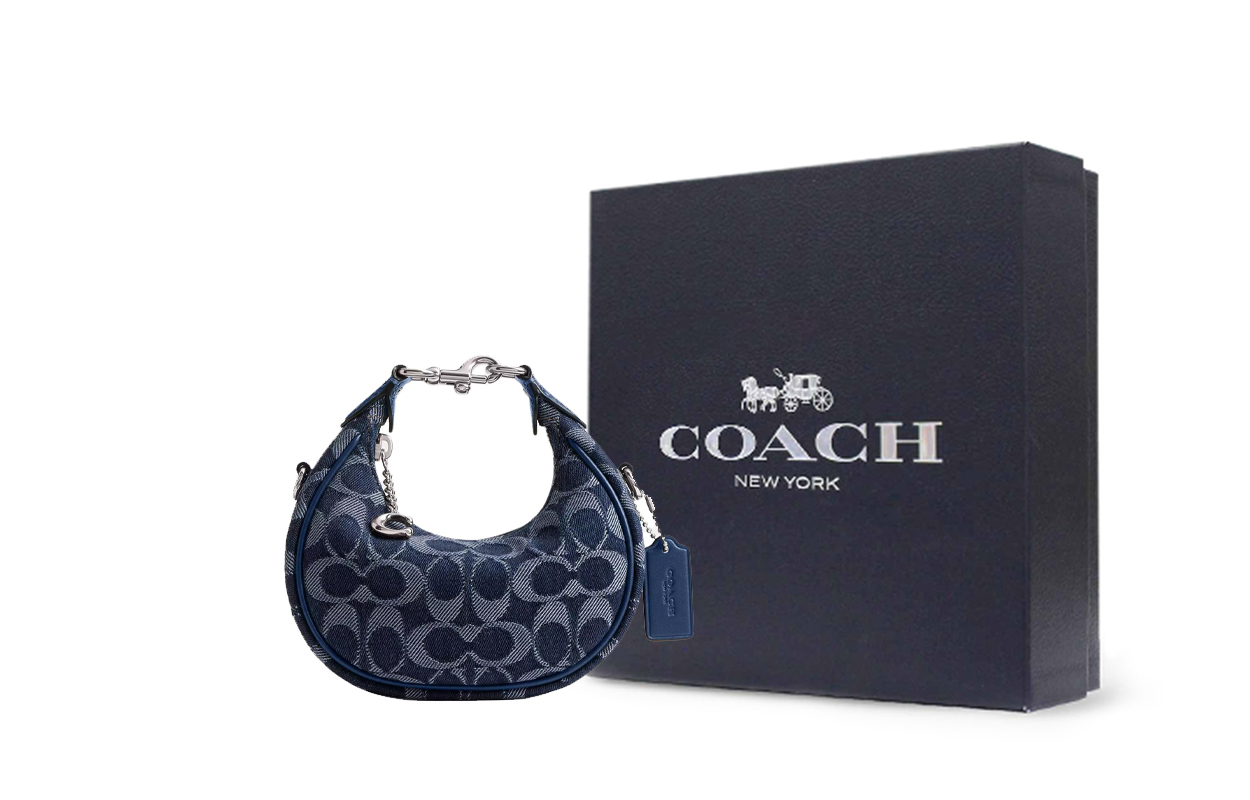 COACH Джинсовая сумка через плечо миниатюрная женская синяя
COACH Джинсовая сумка через плечо миниатюрная женская синяя