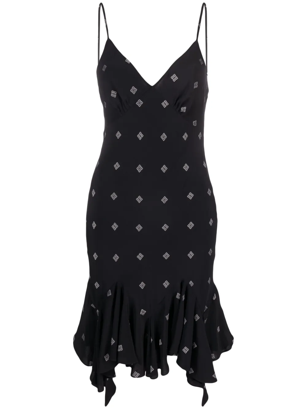 Короткое шелковое платье с логотипом 4G Givenchy, черный
Короткое шелковое платье с логотипом 4G Givenchy, черный