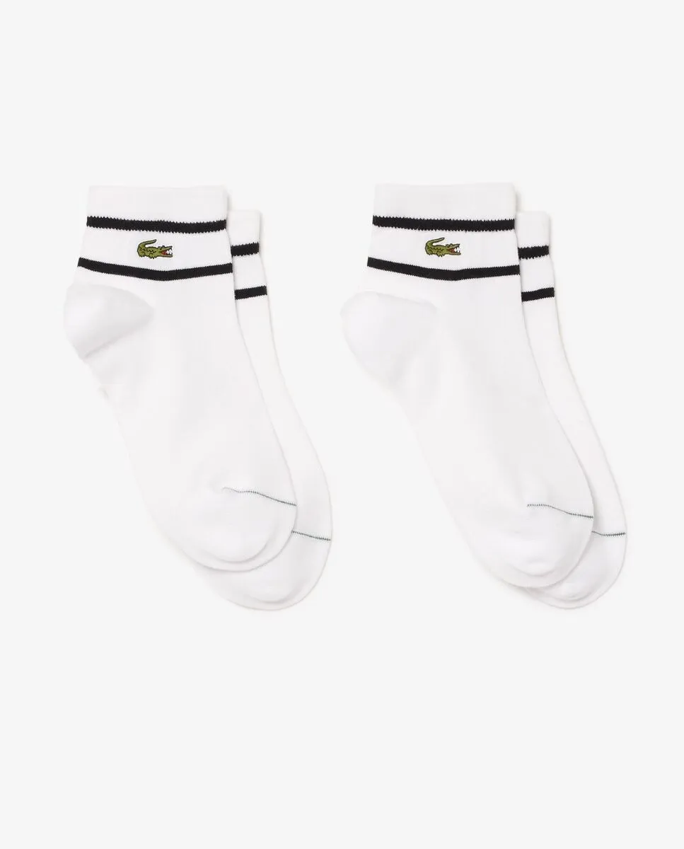 Унисекс набор из 2 полосатых носков белого цвета Lacoste, белый
Унисекс набор из 2 полосатых носков белого цвета Lacoste, белый