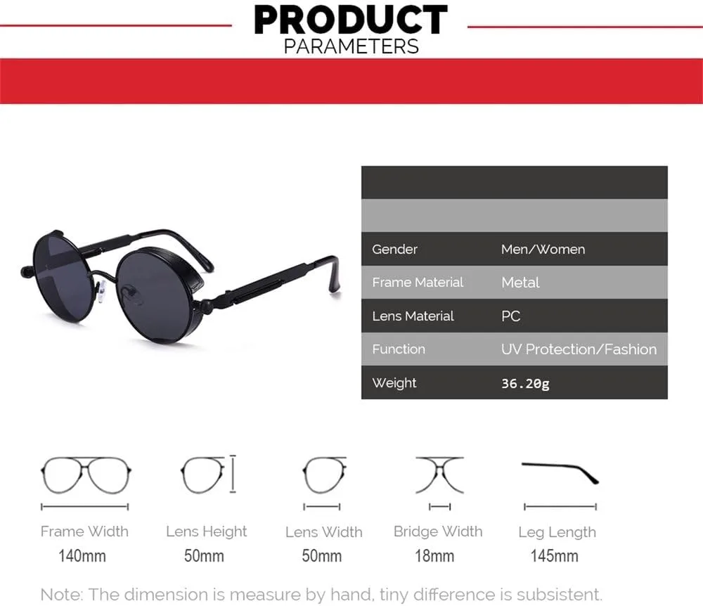 Винтажные красные солнцезащитные очки в стиле стимпанк для мужчин, круглые, из сплава металла, ретро, для женщин, модель 2025, готические очки KTUCN, 5 Gold Blue
Винтажные красные солнцезащитные очки в стиле стимпанк для мужчин, круглые, из сплава металла, ретро, для женщин, модель 2025, готические очки KTUCN, 5 Gold Blue