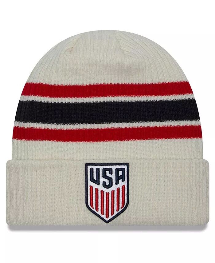Мужская кремовая вязаная шапка с манжетами в винтажном стиле USMNT New Era, бежевый
Мужская кремовая вязаная шапка с манжетами в винтажном стиле USMNT New Era, бежевый